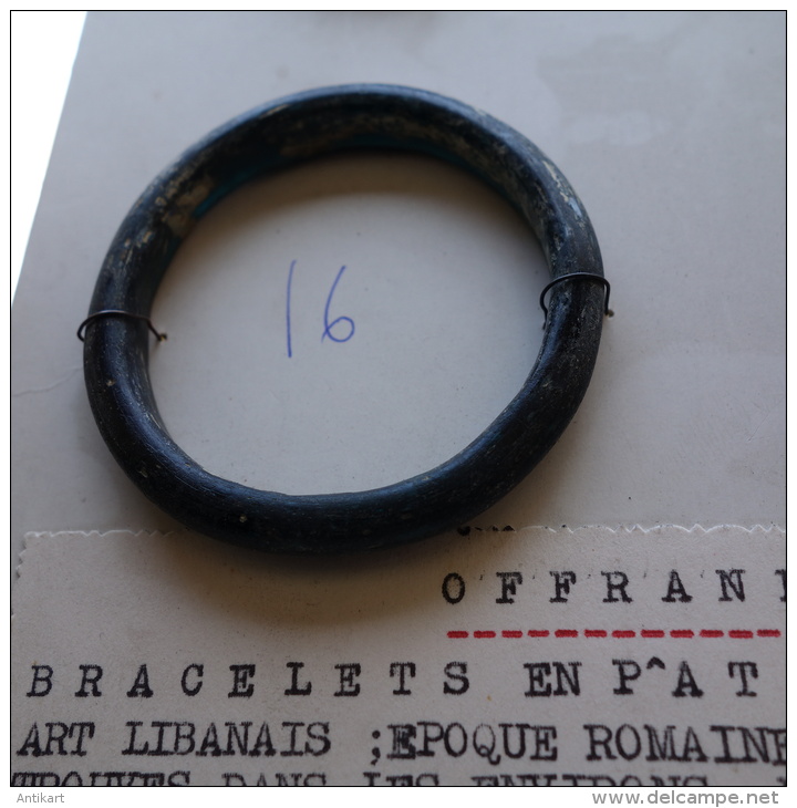 Empire romain d'Orient  -  bracelet offrande en patte de verre - Liban