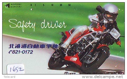 Télécarte Japon * MOTOR  (1652)  Phonecard Japan * TELEFONKARTE * MOTORBIKE * - Motos