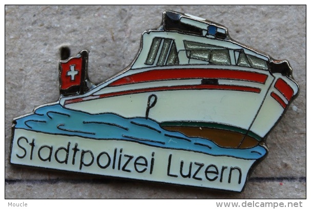 STADTPOLIZEI LUZERN SCHWEIZ - BATEAU - POLICE DE LA VILLE DE LUCERNE SUISSE  -     (7) - Police