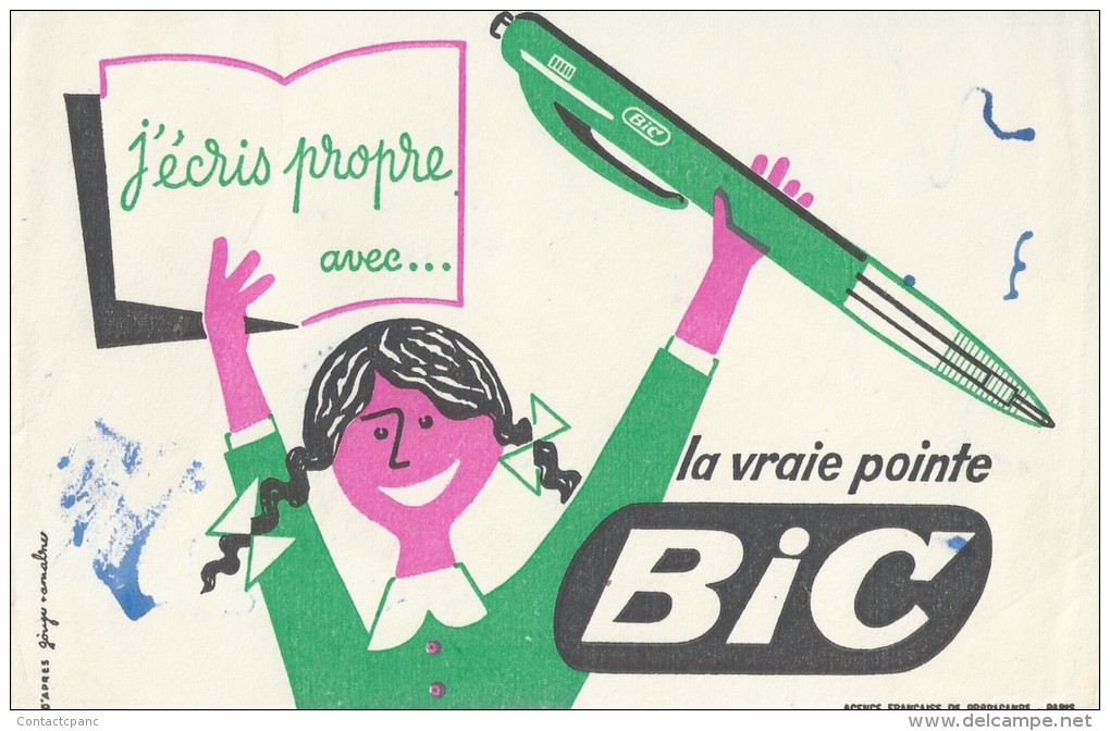 La Vrai Pointe   "   BIC   "       -   Ft  =  13 Cm  X  21 Cm - Cartoleria