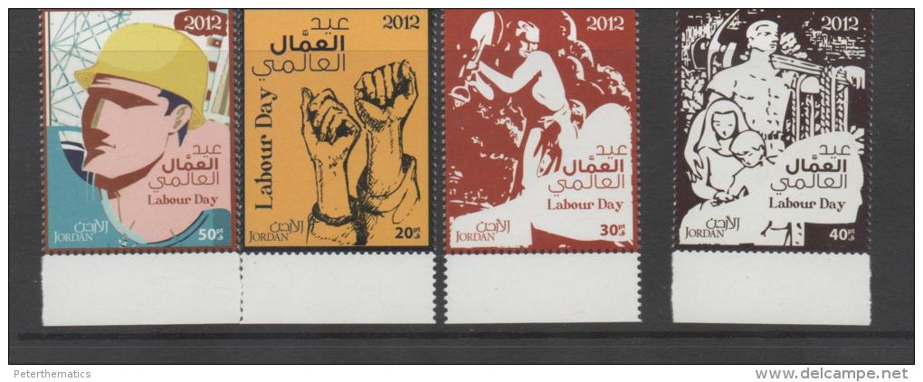 JORDAN ,2012,  MNH,LABOUR DAY, 4v - Other & Unclassified