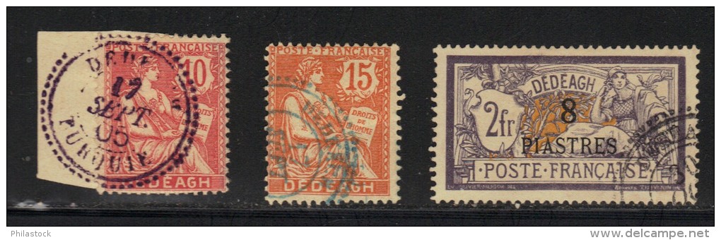 DEDEAGH N° 11, 12, 16 Obl. N° 16 Signé Brun - Used Stamps