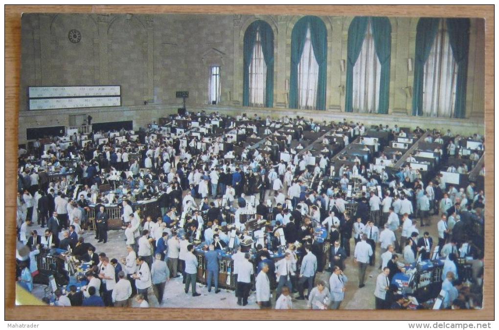 USA New York American Stock Exchange Interior Early 70s Postcard - Sonstige & Ohne Zuordnung