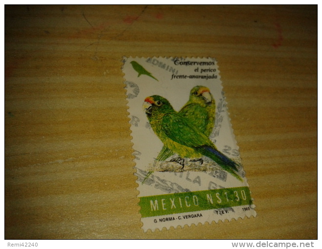 Timbre Mexique Perroquet (1,30) - Mexique