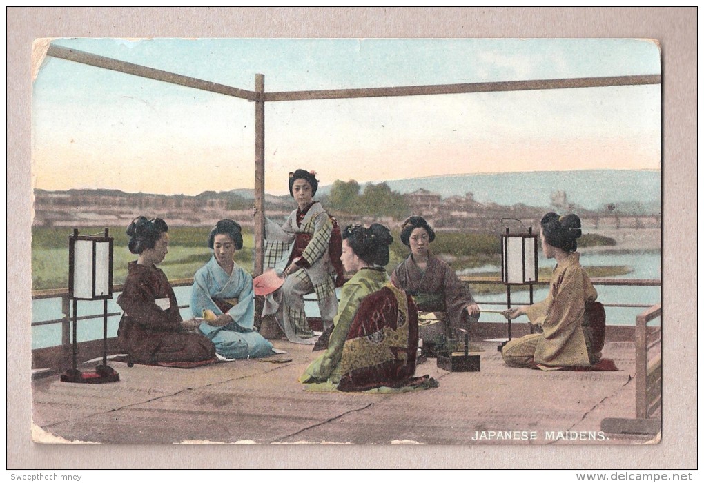 CPA JAPAN JAPON JAPANESE MAIDENS - Autres & Non Classés