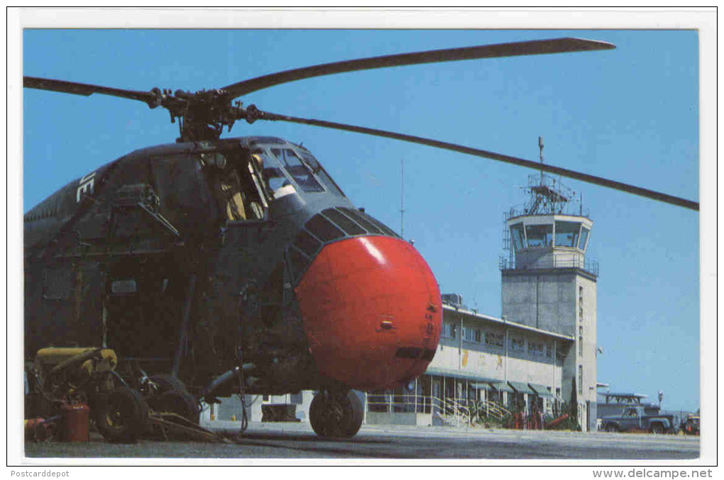 Search & Rescue Helicopter UH-34D El Toro California Postcard - Elicotteri
