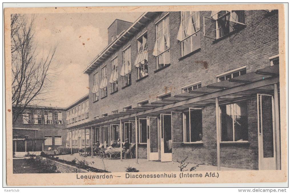 Leeuwarden - Diaconessenhuis (Interne Afd.)  -  Friesland, Holland/Nederland  (2 Scans) - Leeuwarden