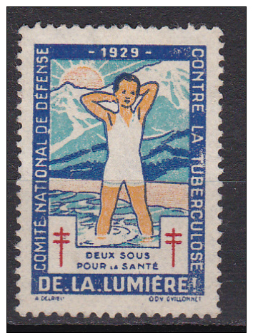 VIGNETTE 1929 NSG DE LA LUMIERE - Tuberkulose-Serien
