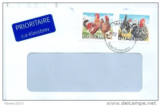 Schweden 2012 Mi. 2883 - 2884 Hühner - Covers & Documents