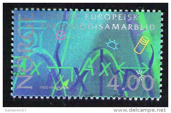 NORVEGE Sans Gomme D'origine Stamp Eureka Europeisk Teknologisamarbeid 1994 Coopération Technologique - Neufs