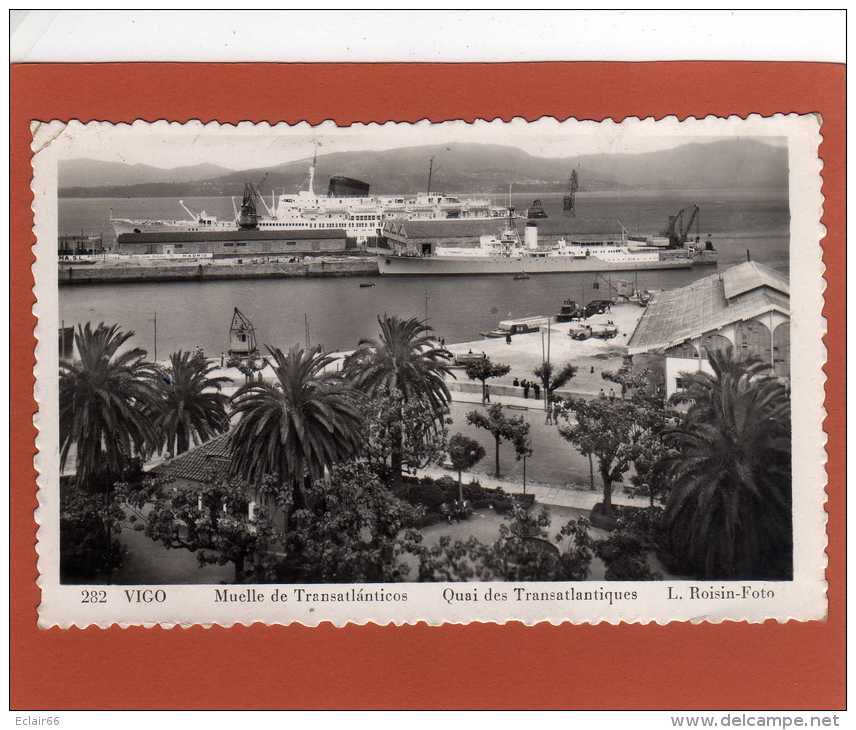 VIGO Le PORT  Ville Industrielle De La Province De Pontevedra,  Communauté Autonome De Galice, CPSM Année 1955 - Pontevedra