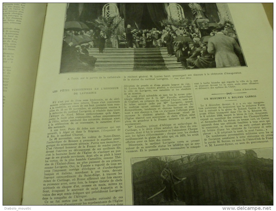 12.12.1925 : DEMOSTHENE à La Pnyx; Fêtes En Honneur De LAVIGERIE à Tunis; HANSI Et L'histoire SAINT-FLORENTIN D'Alsace - L'Illustration