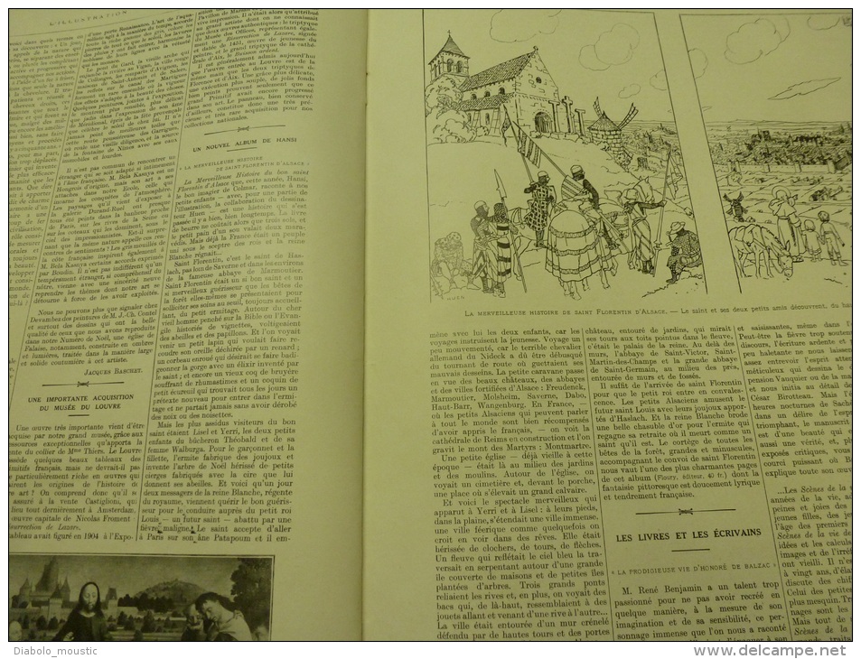 12.12.1925 : DEMOSTHENE à La Pnyx; Fêtes en honneur de LAVIGERIE à Tunis; HANSI et l'histoire SAINT-FLORENTIN d'Alsace