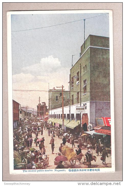 CPA JAPAN JAPON The Central Public Market Nagasaki UNUSED OLD POSTCARD - Other & Unclassified