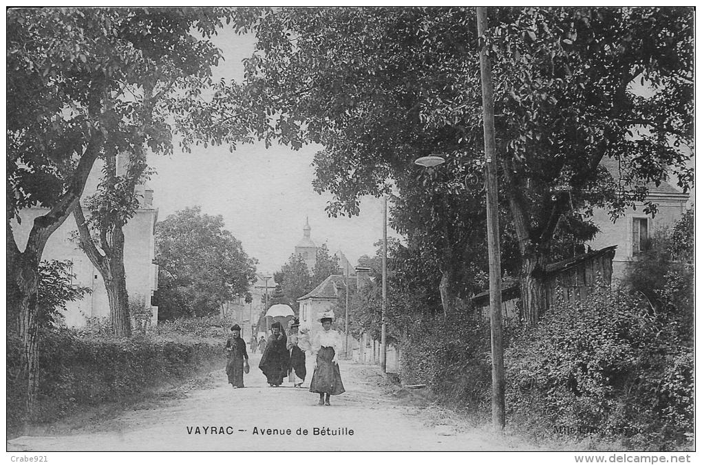 46 VAYRAC AVENUE DE BETUILLE  PROMENADE DE FEMMES ELEGANTES - Vayrac