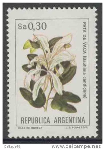 Argentina 1983 Mi 1638 X ** Bauhinia Candicans : Pata De Vaca - Medicinal Plant : Diabetics - Geneeskunde