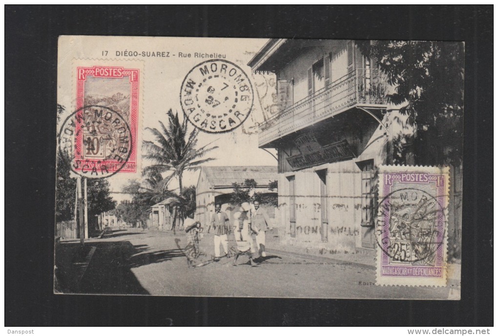 CP Diego-Suarez Madagascar Morombe 1927 - Briefe U. Dokumente