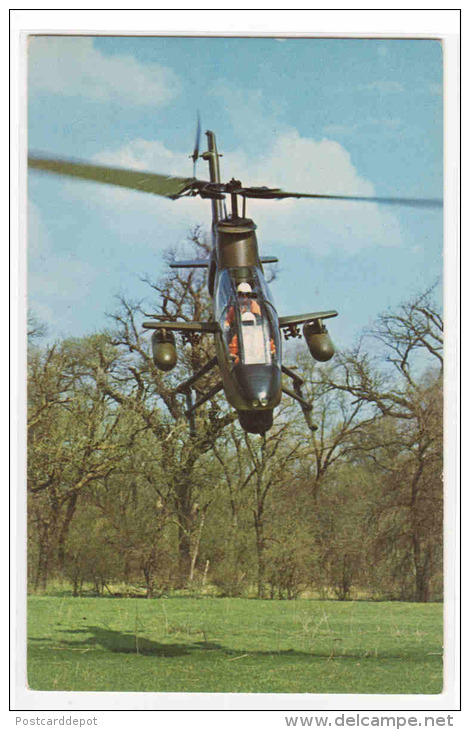 Huey Cobra AH-1G Assault Helicopter US Army Aviation School Postcard - Helikopters