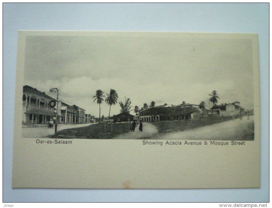 TANZANIE  -  DAR-es-SALAAM  :  Showing  Acacia  Avenue  &  Mosque  Street - Tanzanie