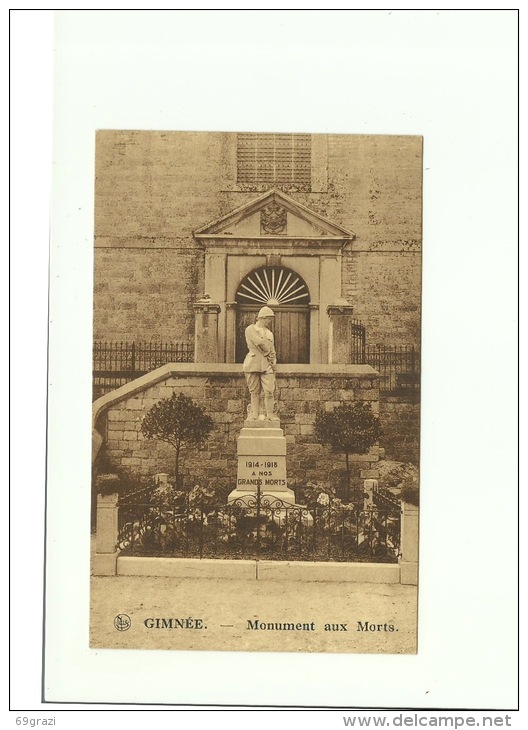 Gimnee Monument Aux Morts 1914 1918 - Doische