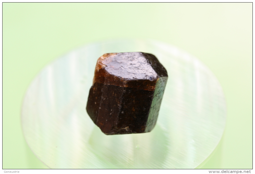 Belle Tourmaline Verte Bi-terminée Partiellement Translucide - Provenance: Madagascar - Minerals