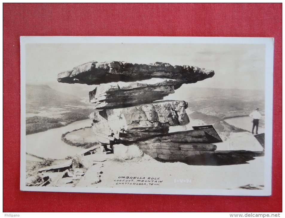 RPPC   Umbrella Rock     - Tennessee > Chattanooga  Not Mailed    Ref-1089 - Chattanooga