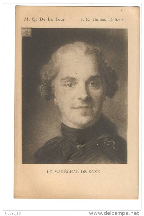 M.Q. De La Tour- LE MARECHAL DE SAXE - Politicians & Soldiers