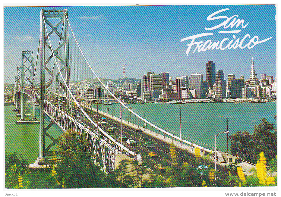 Timbre Aviation / Stamp / USA / 2000 / Collé Sur Carte Postale SAN FRANCISCO (Bridge) - 1981-00