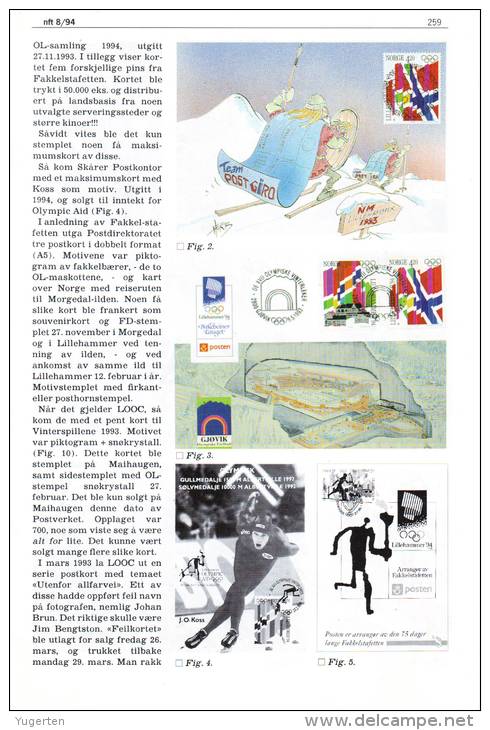 Norvege Norway 1994 - LILLEHAMMER 94 - Philatelic Magazine - Nft 8 - 36 Pages - 6 Pages About This Event - Inverno1994: Lillehammer