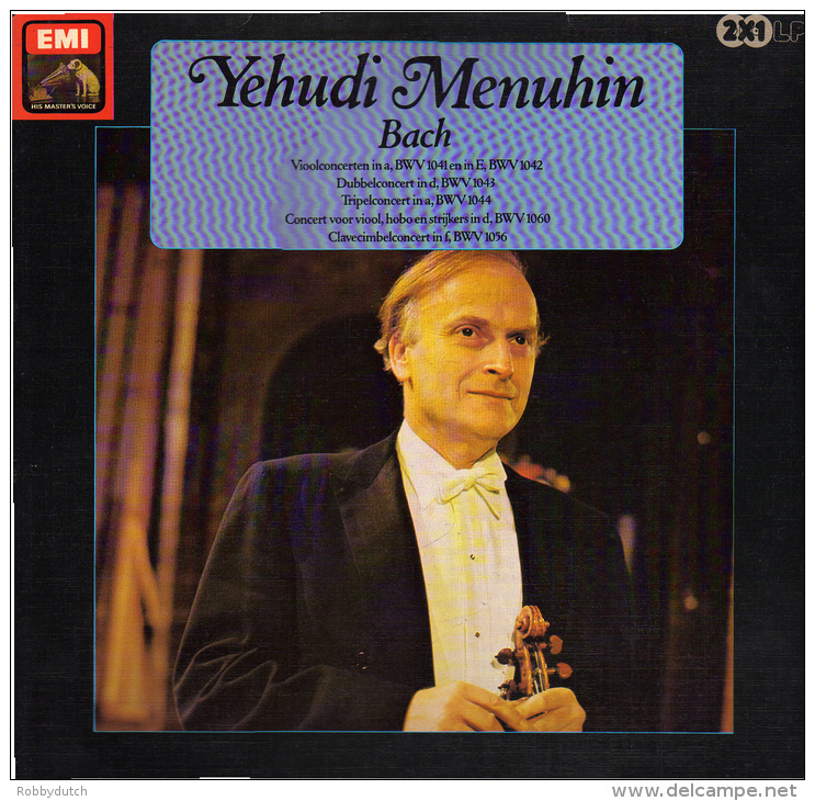 * 2LP *  YEHUDI MENUHIN / BATH FESTIVAL ORCHESTRA - BACH (Holland 1971 EX!!!) - Klassiekers