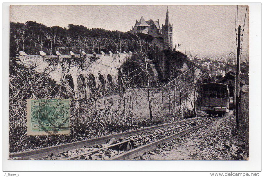 REF 140 : CPA Funiculaire Funicular BARCELONA TIBIDABO - Funiculaires