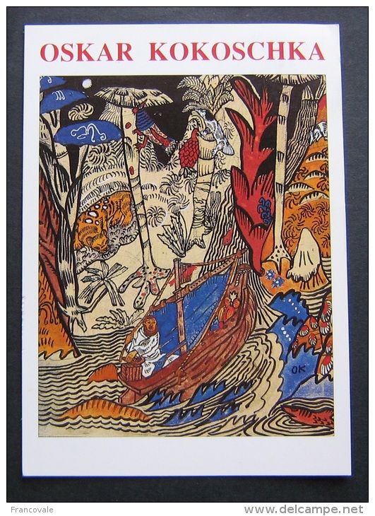 Austria Vienna 1994 Mostra Oskar Kokoschka Mann In Segelboot In Tropischer Landschaft - Kokoschka