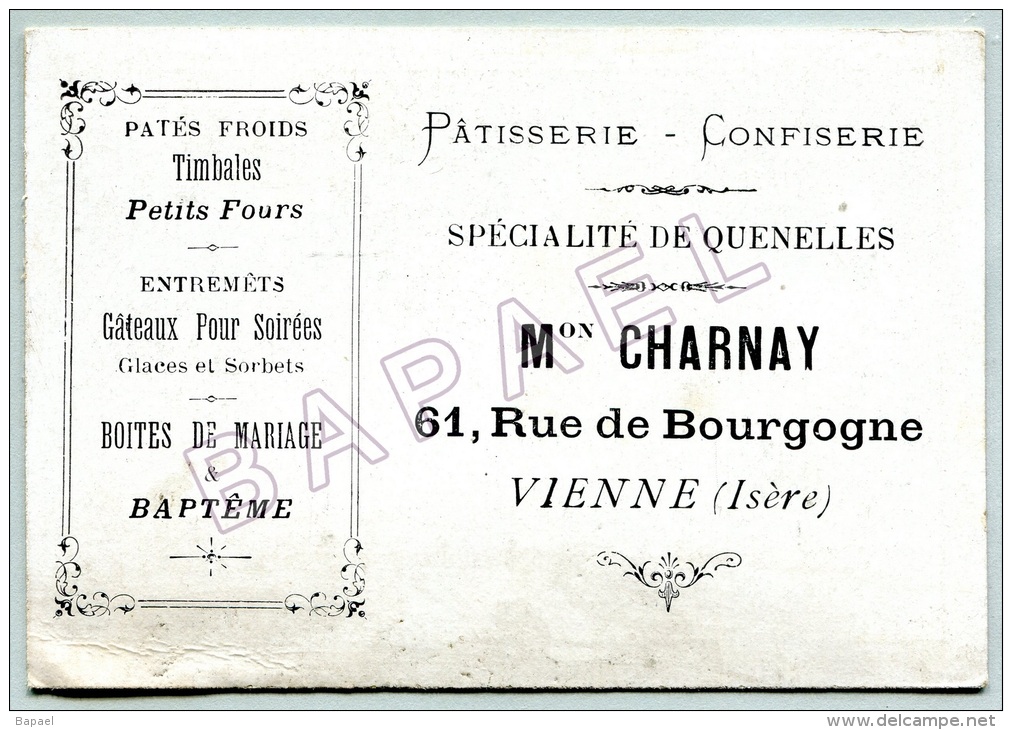 Publicité Maison Charnay (Vienne - Isère) - ´´Les Maîtres Chanteurs´´ (Recto-Verso) (4) - Autres & Non Classés