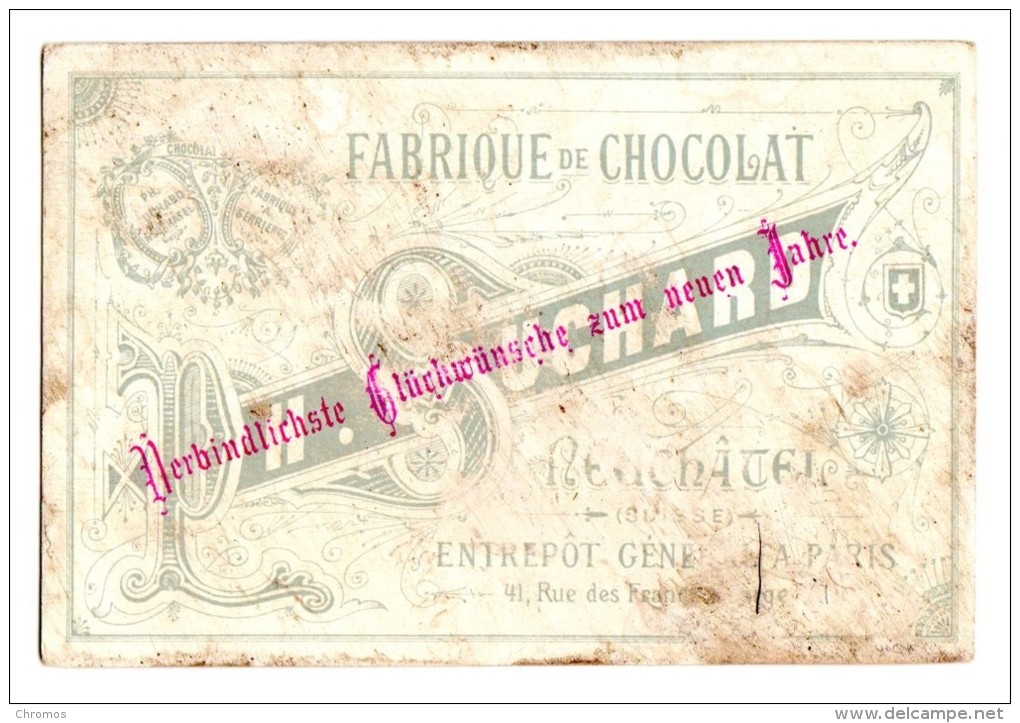 Rare Chromo SUCHARD, Malheureusement Mauvais état - Suchard