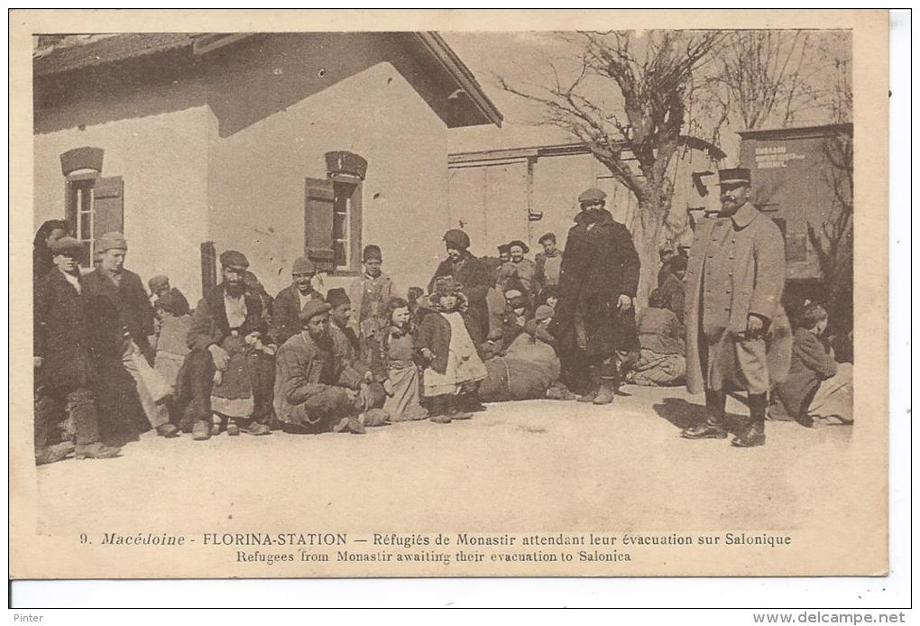 MACEDOINE - FLORINA STATION - Réfugiés De Monastir - Macédoine Du Nord