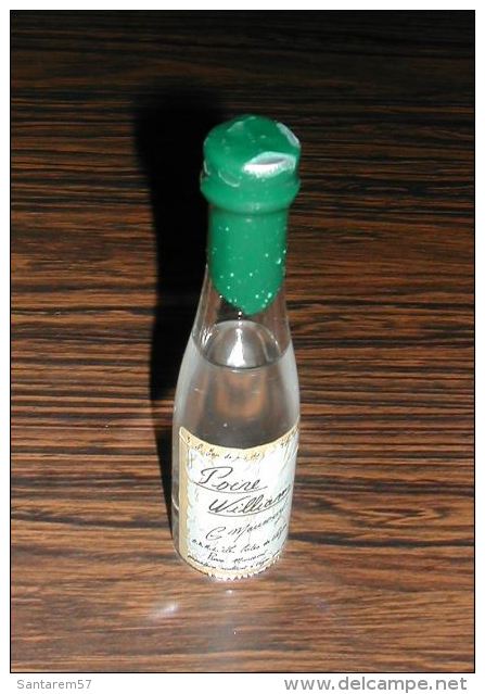 Bouteille Bottle 3cl Mignonnette Eau De Vie Poire William - Miniatures