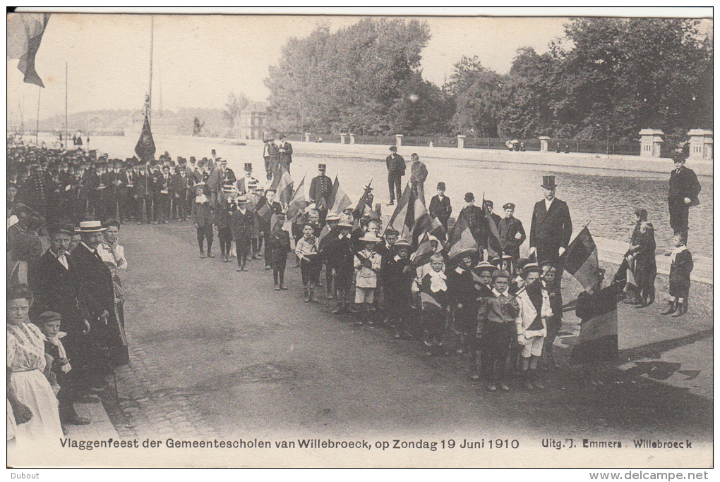 Willebroek 1910 Vlaggenfeest Der Gemeentescholen  (Z153) - Willebroek