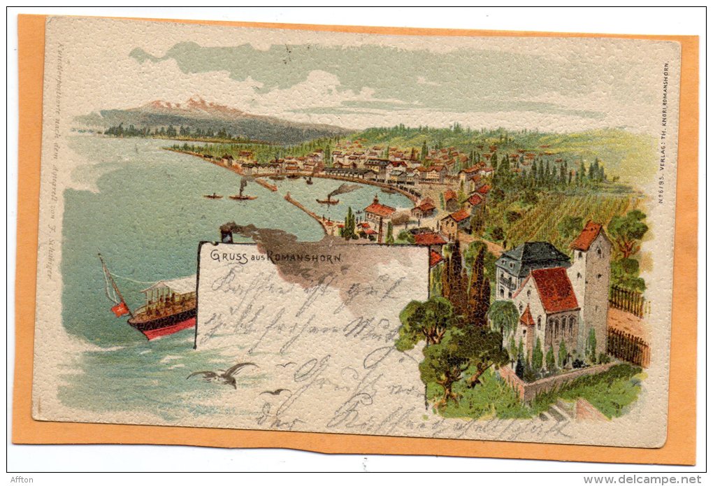 Gruss Aus Romanshorn 1900 Postcard - Romanshorn