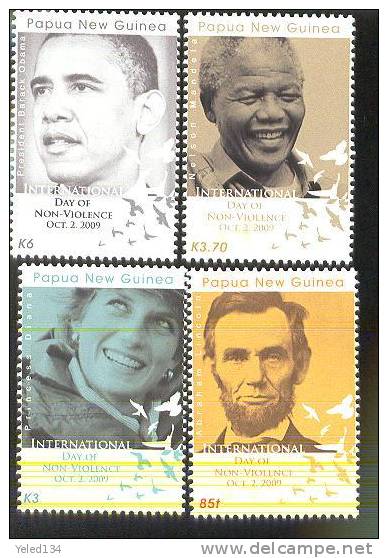 MINT NEVER HINGED ST OF STAMPS OF US PESIDENT BARACK OBAMA  # S-73-1  ( PAPUA NEW GUINEA   0909CO - Other & Unclassified