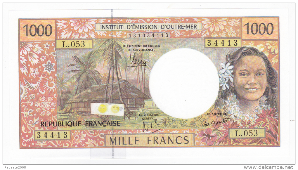 Polynésie Française / Tahiti - 1000 FCFP - "NOUVEAUTE" / L.053 / 2013 / Signatures Noyer/de Seze/La Cognata - Neuf / UNC - Frans Pacific Gebieden (1992-...)