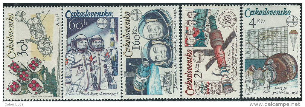 Cecoslovacchia 1979 Nuovo** - Mi.2488/92  Yv.2317/21 - Nuovi