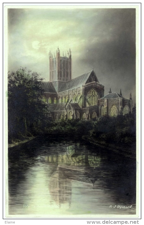 Wells Cathedral, U.K. - Artist Signed R.J. Dymond - Wells