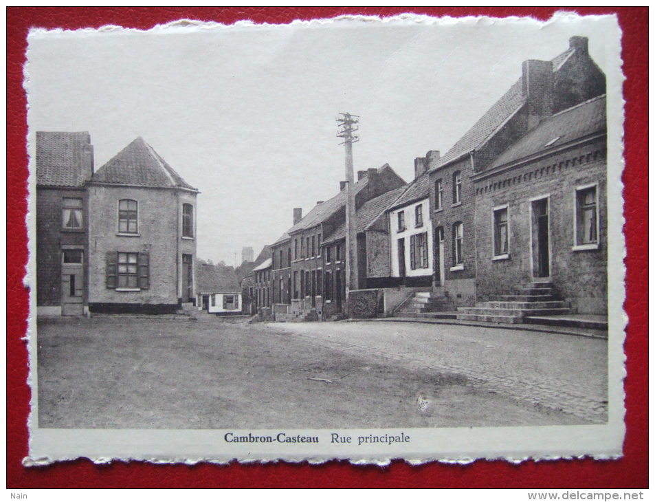 BELGIQUE - CAMBRON - CASTEAU - RUE PRINCIPALE - " FOTO WOUTEERS , AVERBODE " - CARTE RARE - - Brugelette