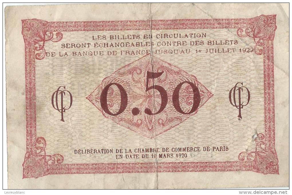 Chambre De Commerce De Paris/Cinquante Centimes/1920        BIL97 - Chambre De Commerce