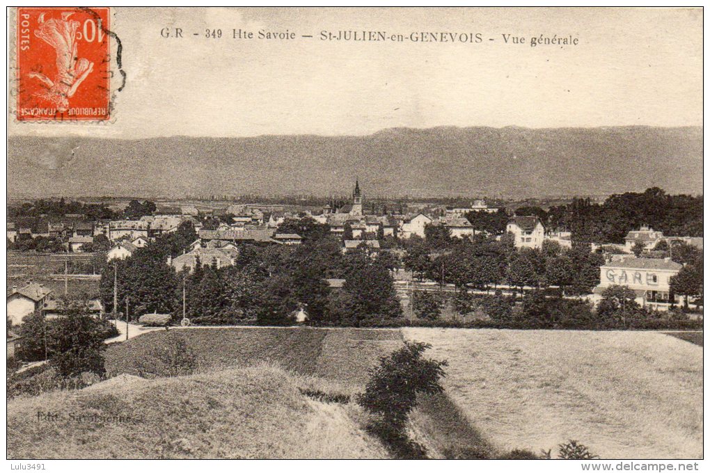 CPA - ST-JULIEN-EN-GENEVOIS (74) - Vue Générale Vers La Gare Et La Ville - Saint-Julien-en-Genevois