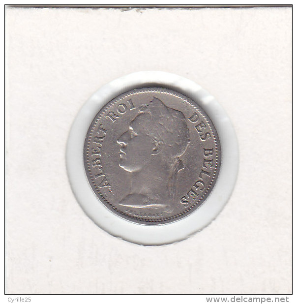 50 CENTIMES Congo Belge 1923 - 1910-1934: Albert I