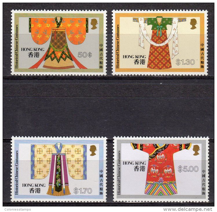 (S0520) HONG KONG, 1987 (Traditional Costumes). Complete Set. Mi ## 528-531. MNH** - Unused Stamps