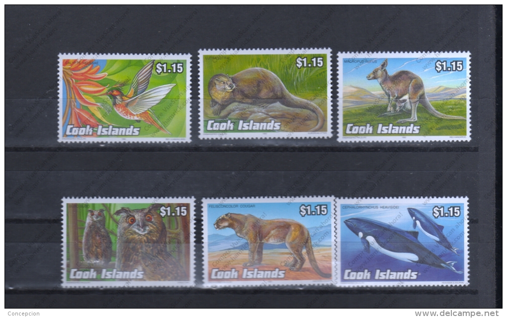 COOK ISLANDS Nº 1043 AL 1048 - Hummingbirds