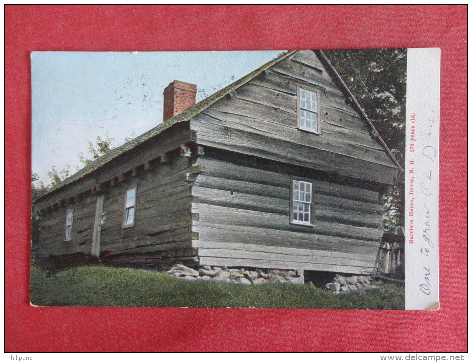 - New Hampshire > Dover Garrison House  1905 Cancel Ref-1091 - Dover