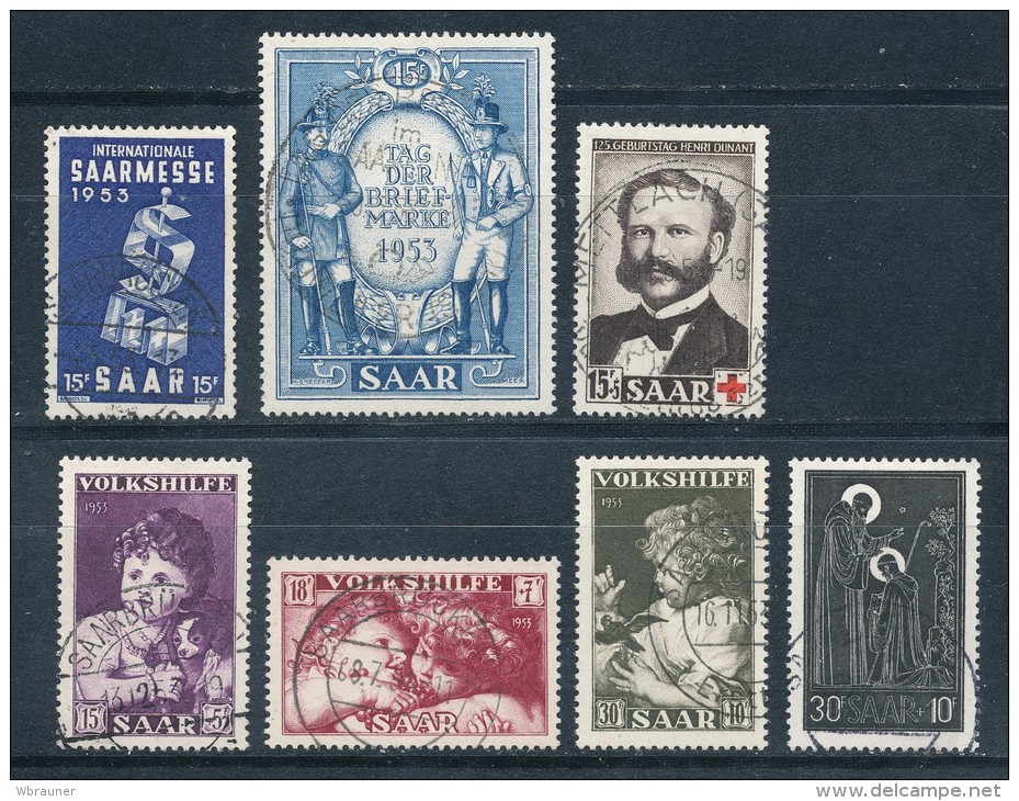 Saarland Jahrgang 1953 Gestempelt Mi. 63,- - Altri & Non Classificati